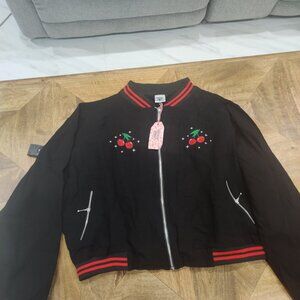 Unique Vintage Bonsai Kitten  monster cherry jacket size 22 UK New